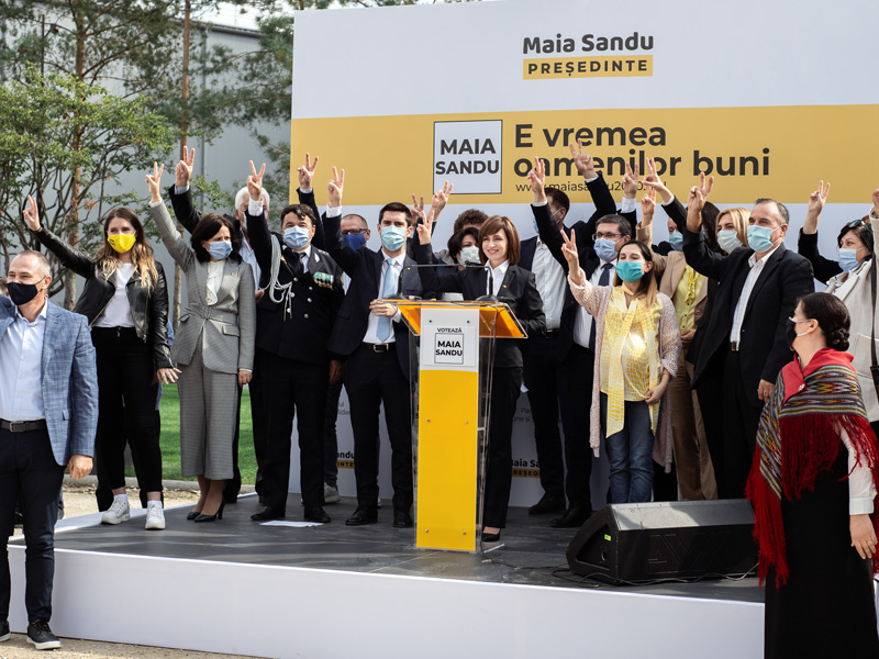 Maia Sandu s-a lansat în campania prezidențială